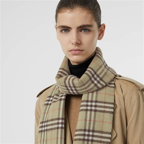 burberry classic check cashmere scarf.